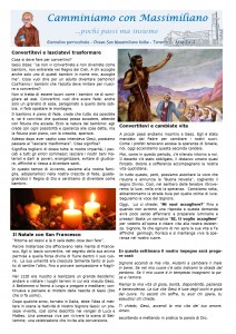 Camminiamo con Massimiliano - 2° di Avvento